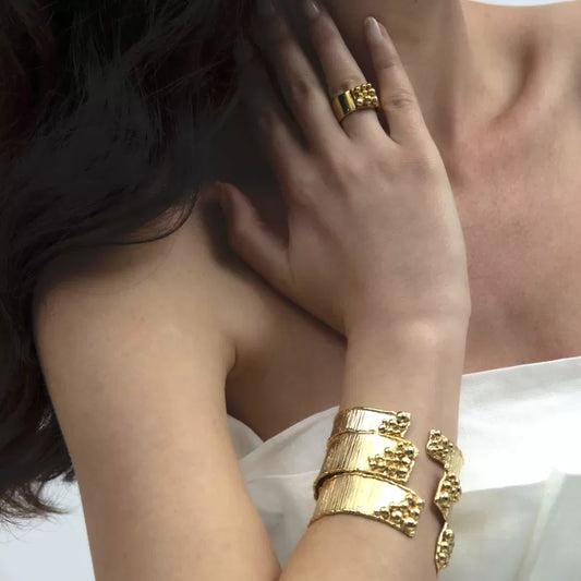 La Scala 24K Gold-Plated Cuff Bracelet